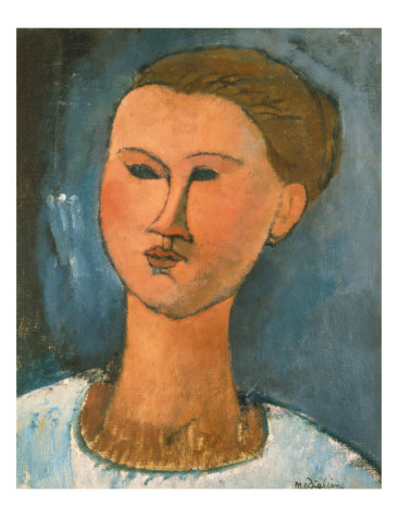 Head of a Woman, 1915 - Amedeo Modigliani Paintings